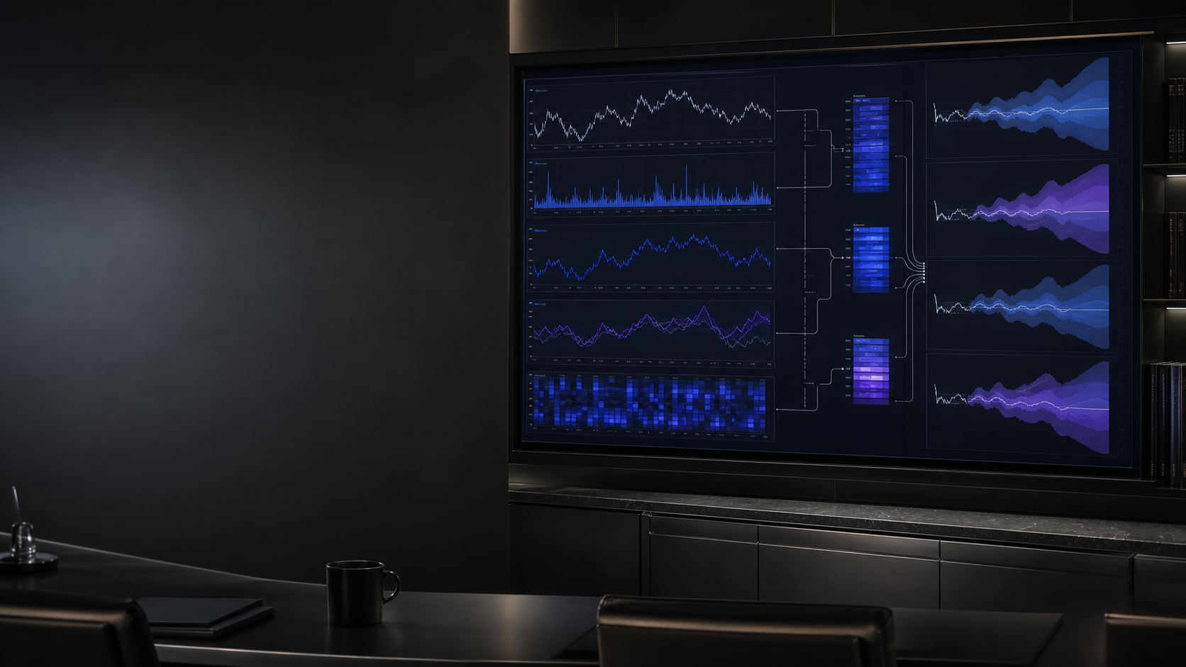 MLTFT temporal fusion visualization in a professional market AI environment